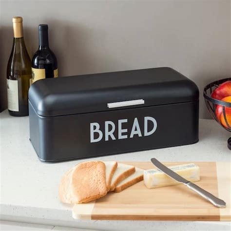 home basics bread box steel|Home Basics Quart Bpa.